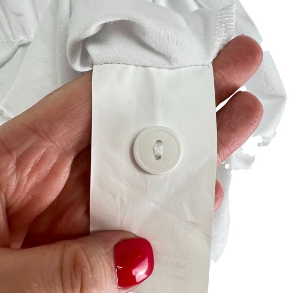 Luukaa White Button Up Shirt Size 10 - Picture 8 of 8